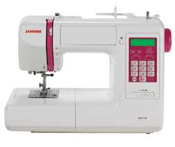 The Janome 5100 has lettering fonts!